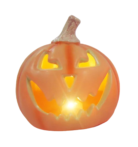 King Need Wholesale Halloween Plastic Pumpkin with LED Light Halloween decorations