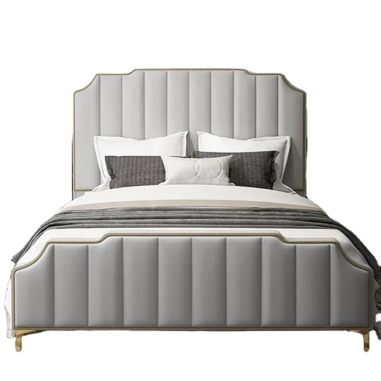 Высококачественная роскошная мебель для спальни в современном дизайне для гостиниц, мягкая кровать для гостиниц, дизайнерская мебель на заказ