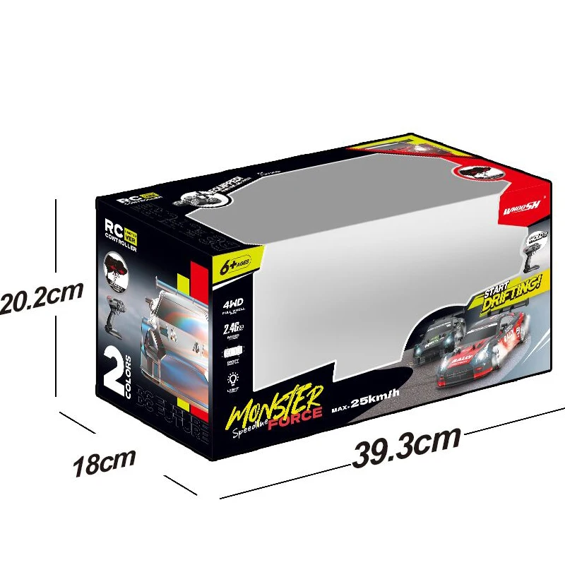 Electric remote control 4WD lighting 1:16 toys high speed rc drift car