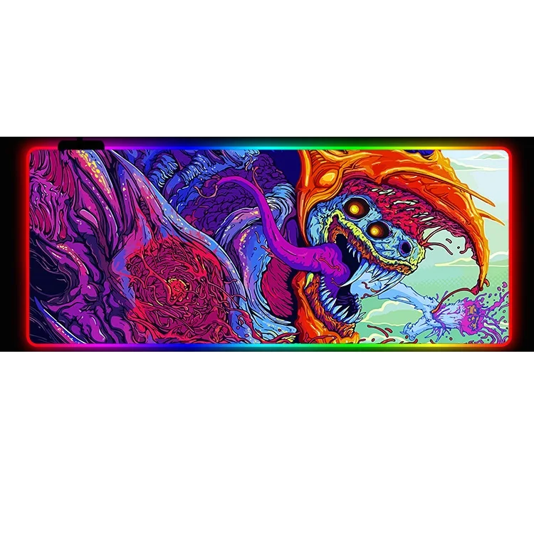 2022 Original Factory rubber RGB gaming Mouse and Keyboard pads best sell mouse pad