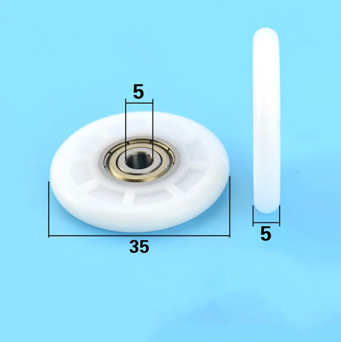 5*22*6 mm POM Plastic Coated Ball Bearing 625zz for Sliding Door and Windows Roller Pulley