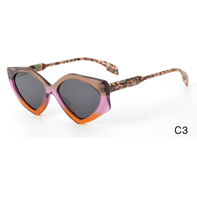 high quality Light Weight colorful uv protection eye  shades optical frames mixed titanium and acetate polarized sunglasses