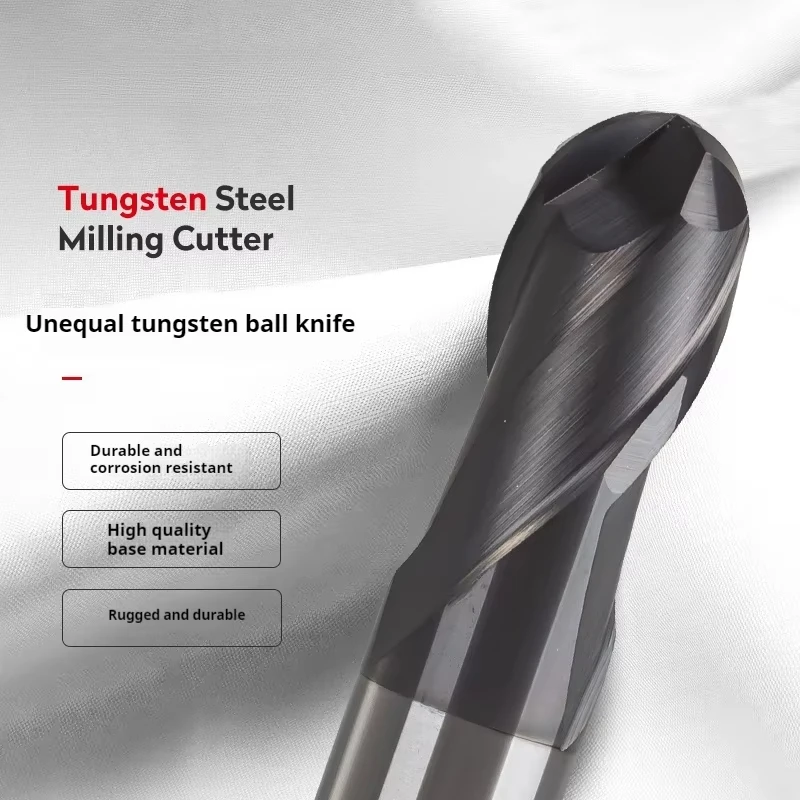 indexable Milling Cutter R0.2 R1.0  R0.5 R2.0 R3.0 HRC60 HRC70 Ball Nose End Mill Carbide Cutter CNC Router Bit Milling Tool