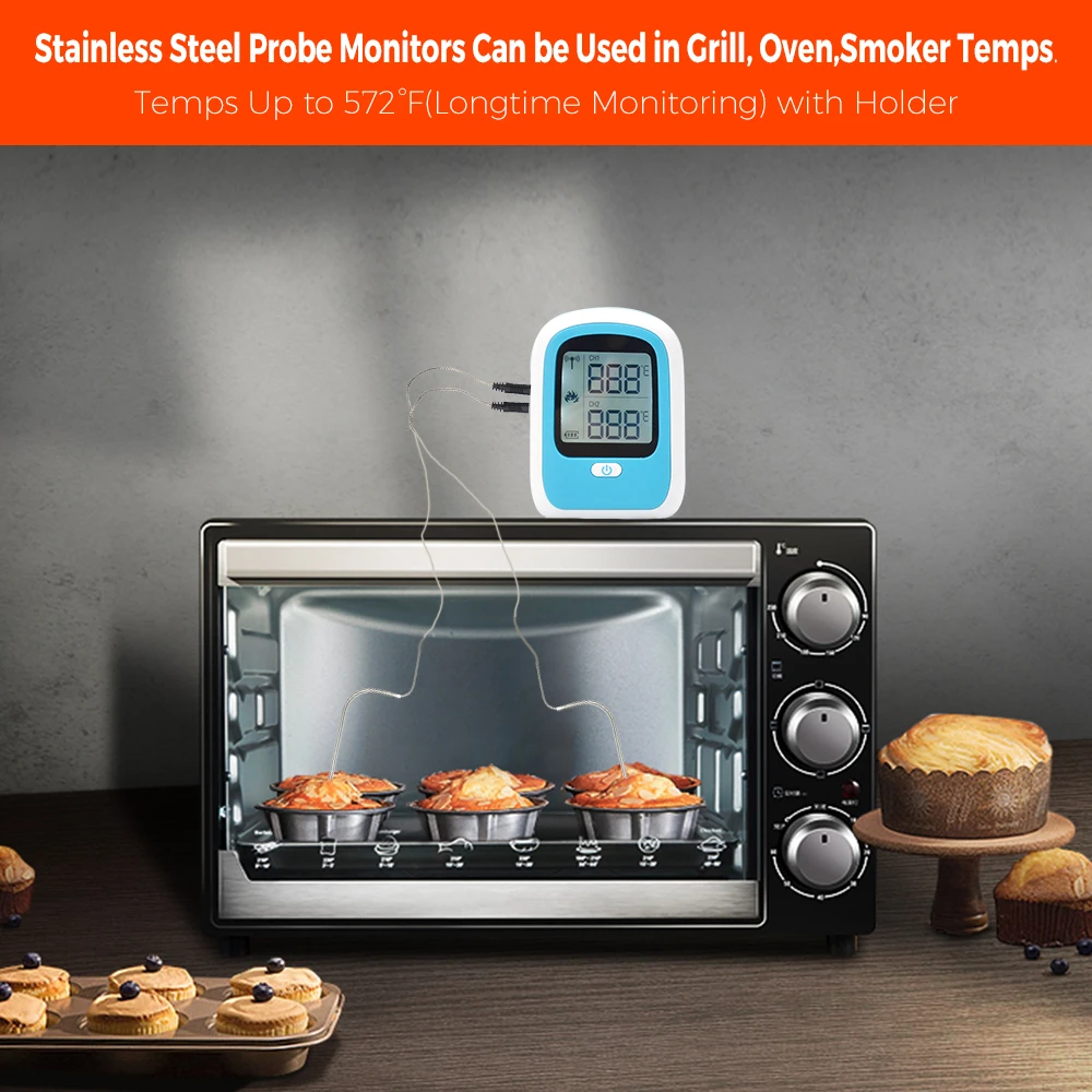 
instant read lcd digital milk candy kitchen cooking food meat grill smoker food probe thermometer 
