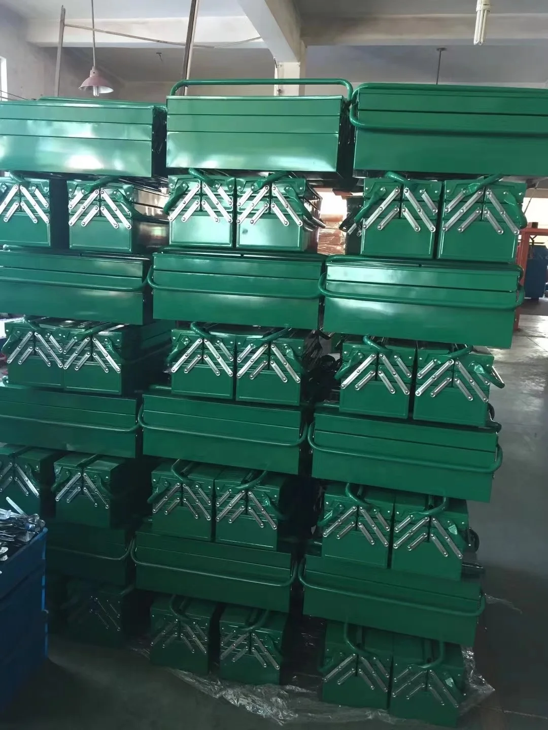 OEM Portable Steel Tool Box Popular 5 Tray Metal Toolbox Engineering Tool Storage Box/Case