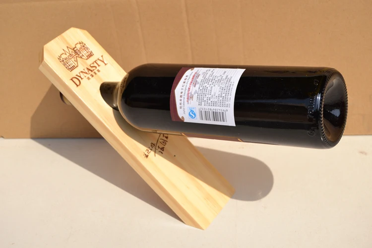 custom small wooden wine racks single wine bottle holder for sale