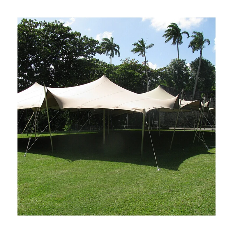 Big 100 seater elastic flexible stretch party tents/large marquee stretch wedding tents