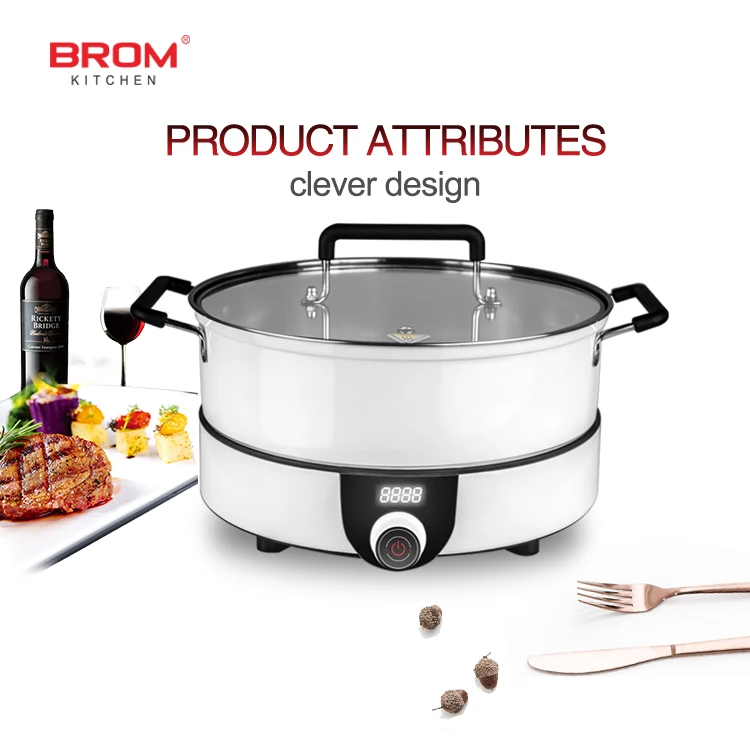 huichu oem multi function electrical hot plate hob electric hotpot cooktop small low price shabu shabu round induction cooker