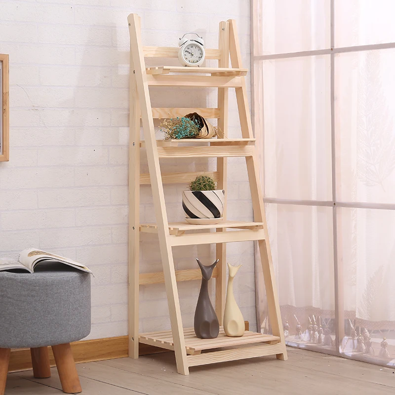 Living Room Furniture wood shelf chinese supplier metro mix 4 tiers home decor wooden display flower rack shelf