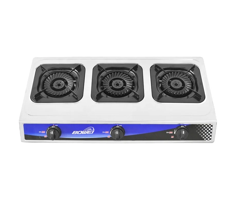 High quality made in china gas stove stainless steel hot sale gas stove 3 burner home appliance gas nice cooker for restaurant