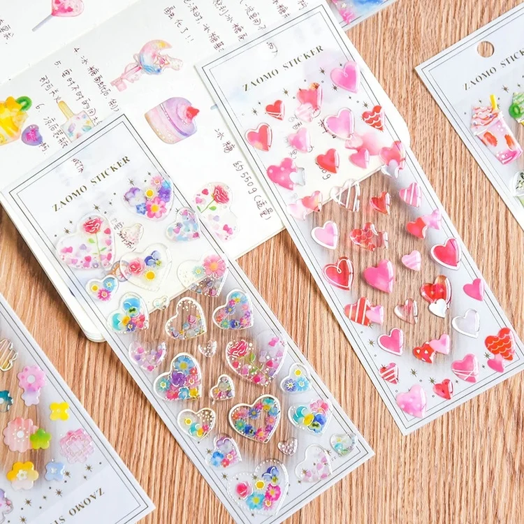  20mm*7mm/Piece Cheap Price New Design Women Finger Stickers Heart Shape Nail Art