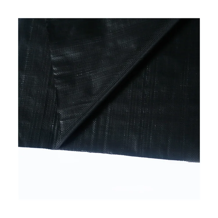 
Geotextile black plastic pp weed barrier fabrics landscape weed mat hole for greenhouse flooring 