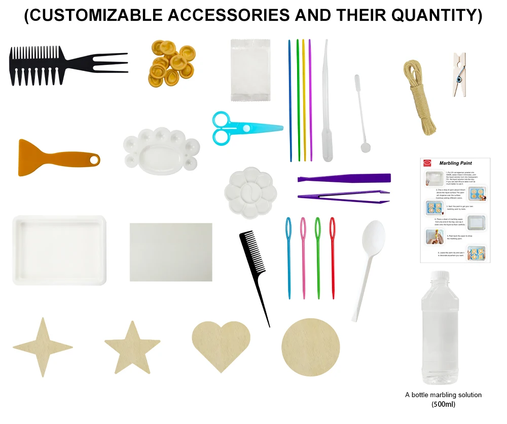 KHY Water Marbling Art Gift Sets Kids Paint