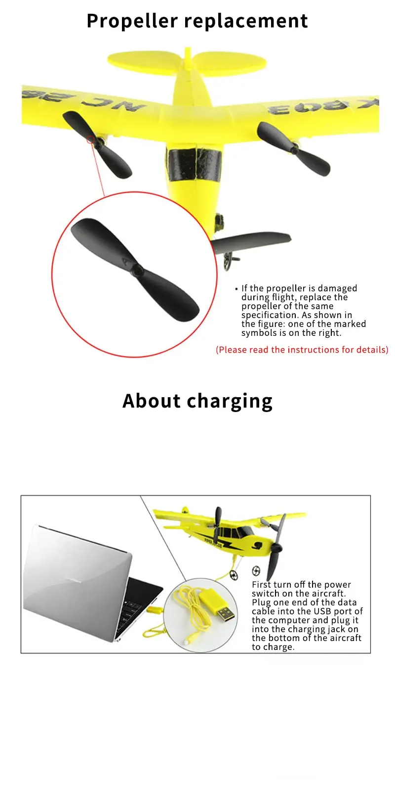 FX803 RC Airplane 2.4GHz 2CH RC Glider Remote Control Plane EPP Foam RTF RC Aircraft Toys