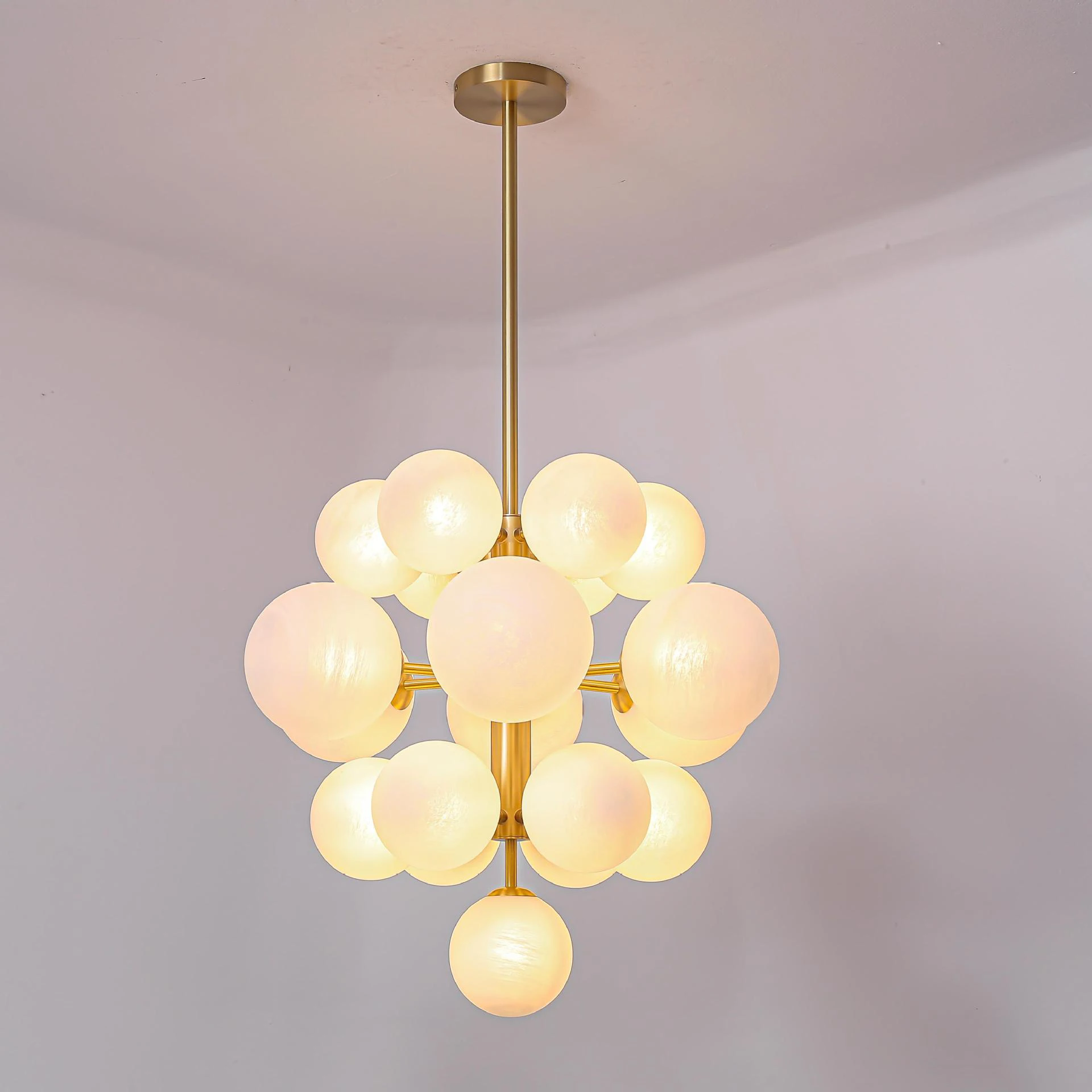 Favourite Glass Ball Pendant Lamp Modern House Gold Brass Lights Nordic Chandeliers And Suspensions