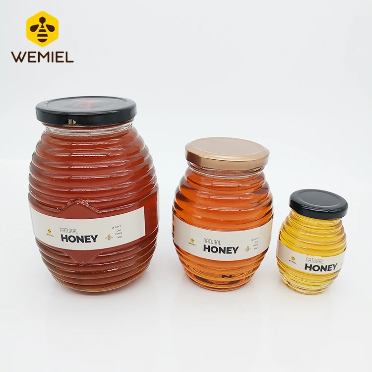 Popular Glass Jar Honey Fashion Packaging Natural Honey