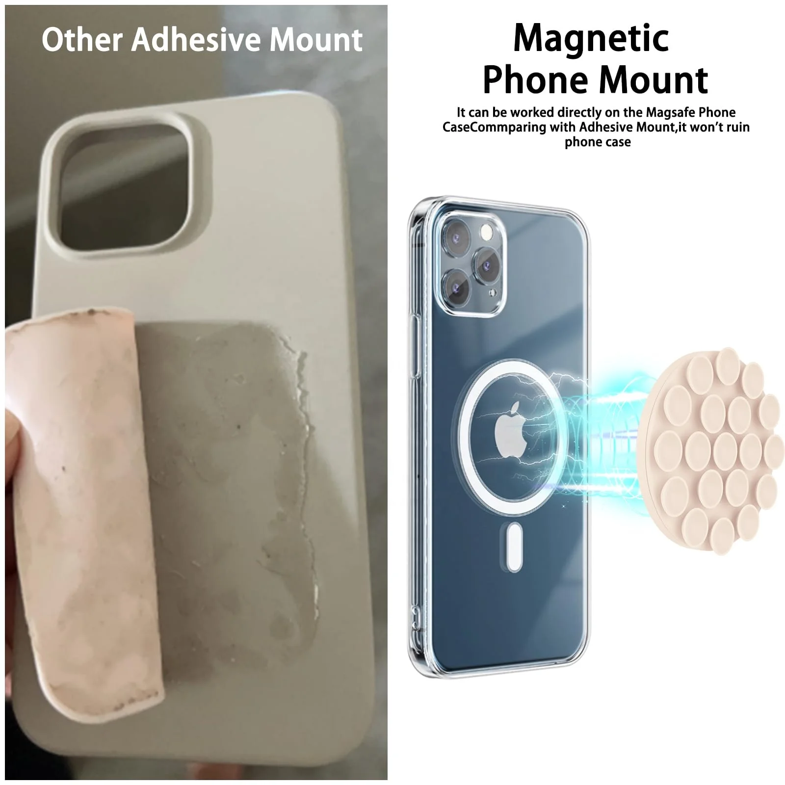 Promotion Gift Remove Silicone Suction Phone Case Adhesive Mount Cellphone case Compatible Hands Free Mobile Accessory Holder