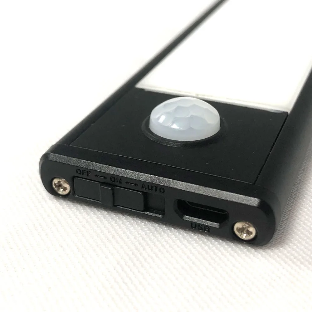 Motion Sensor Cabinet Light Under Counter Closet Lighting Wireless USB Rechargeable Battery Powered Kitchen Night Lights LED 5V