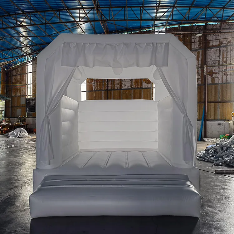 kids jumpers party rental equipment jumping commercial bounce house 8x8 white jumping castle