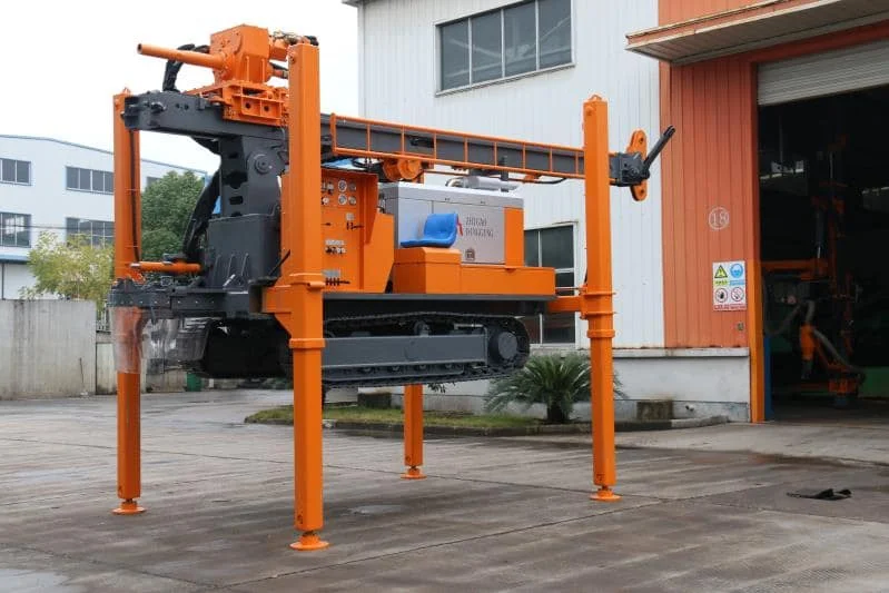 ZEGA 200 m portable hard rock diesel air crawler down the hole surface drilling rig in dubai ZGSJ-200