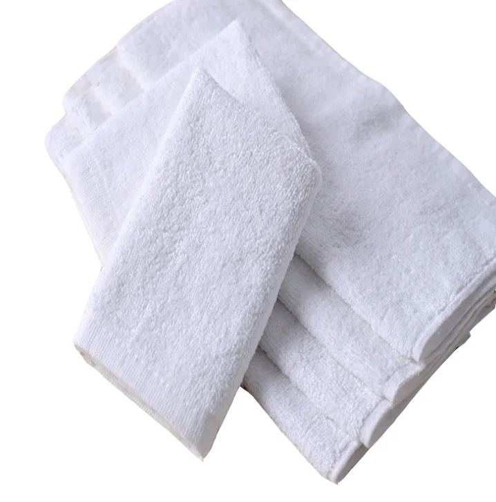 
70*140cm 100% Cotton Hotel Bath Towels for Adults 400g Water Absorption Soft White Bath Towel for Disposable hotel towel 