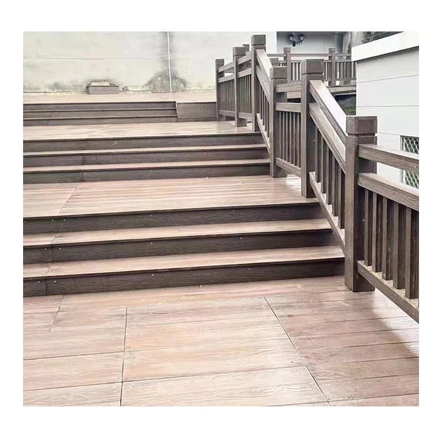 Brushed Finish Fiber Cement Board for Villa Application Decking-Covered Park County Park Boardwalk Decking
