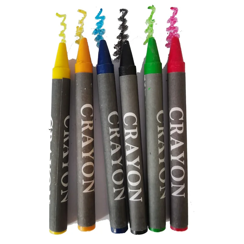 Crayon Manufacturer Kids Art NON-TOXIC 6 8 12 24 pack Bulk Color oil pastel Set Kids Drawing color art Wax Crayon