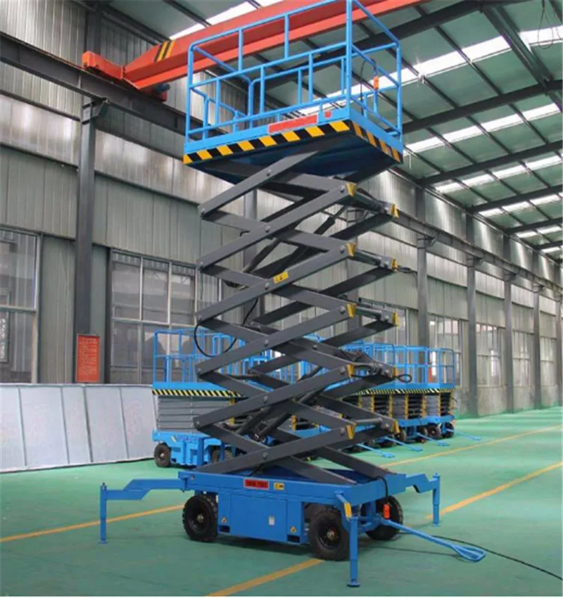 High-altitude Construction Work Lifting Height 12m Loading 2000kg Hydraulic Scissor Lift Platform Table Aerial