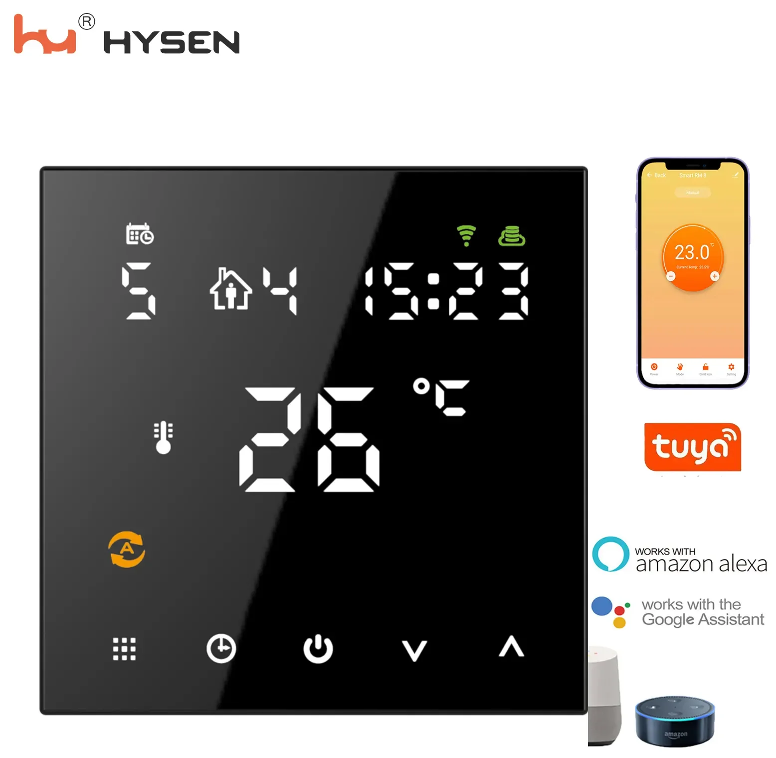 Smart Wifi Home WIFI Programmable  Led Floor Heating Control Gas Boiler PC New Design Boiler