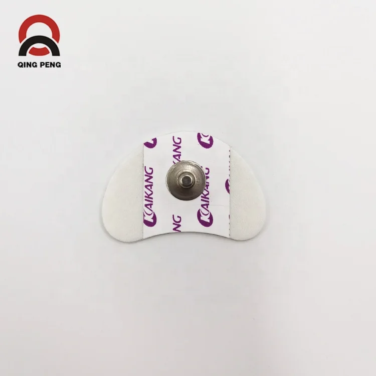 Disposable foam and nonwoven Medical ecg electrode patch