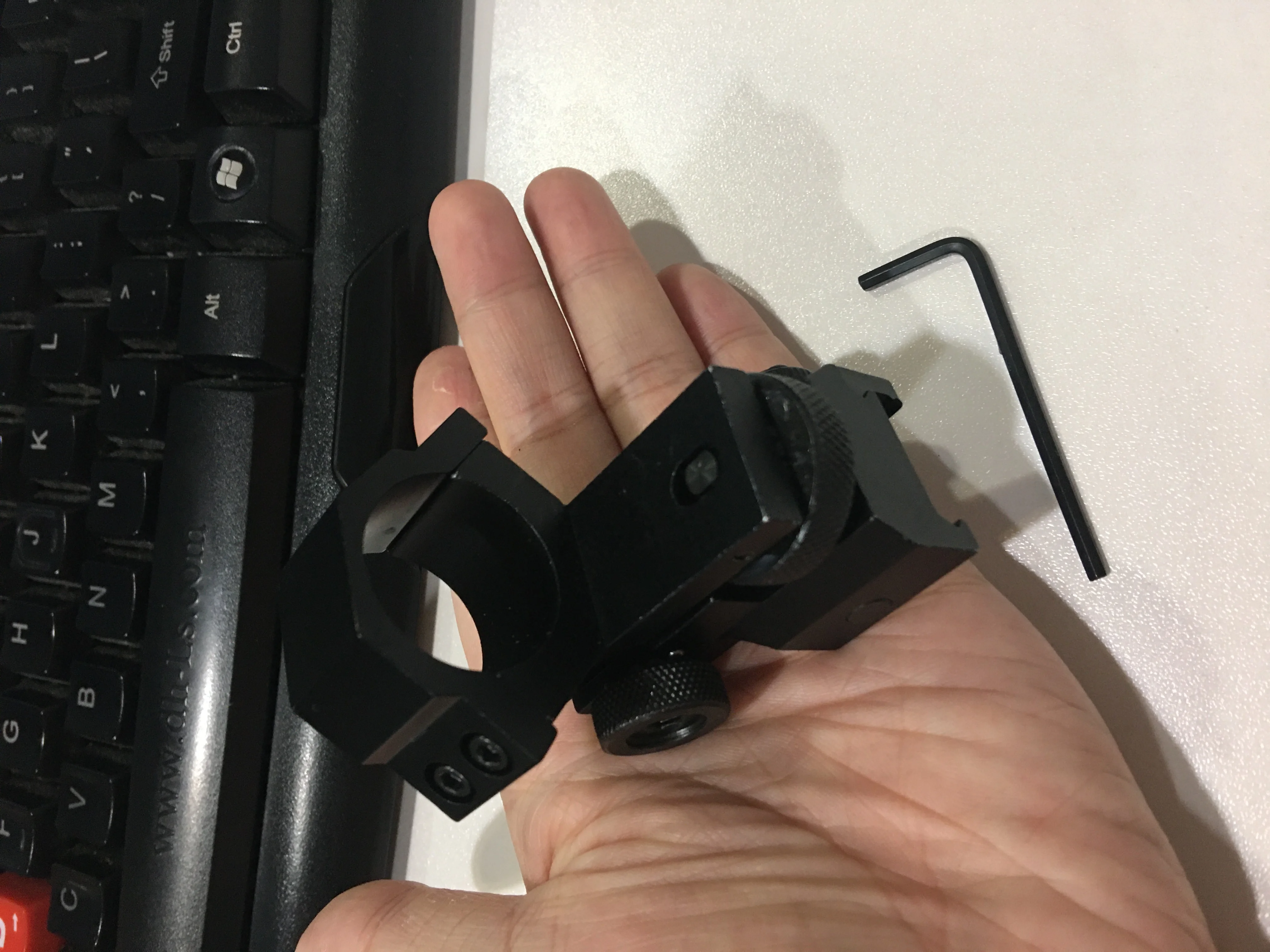 MZJ Optics aluminum adjustable 25.4mm low profile scope mount flashlight mount ring hunting scope mount accessories