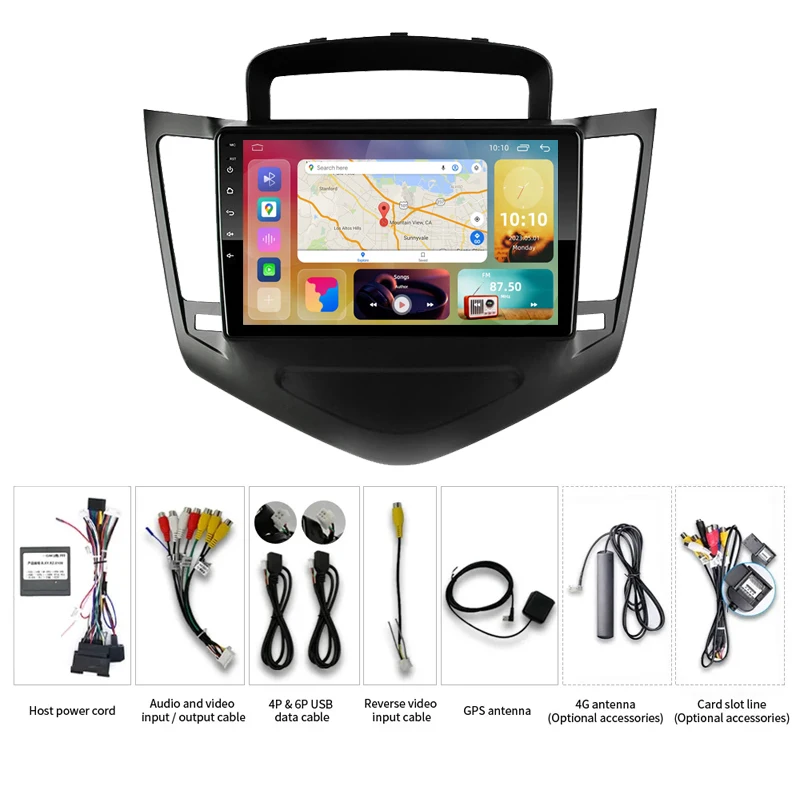 HENGMALL Android Автомагнитола для Chevrolet Cruze J300 2009-2015 gps навигация 2.5D сенсорный экран автомобиля стерео аудио плеер