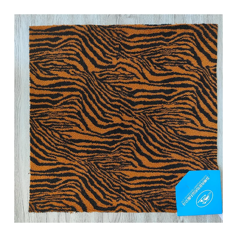 Manufacturer Custom Printed Sherpa Fabric Lamb Fleece Fabric Printed Lamb Fur Fabric for Hoodie Garment