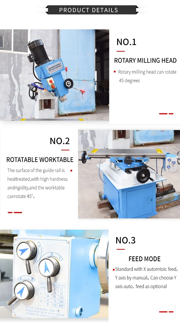 zx50c High Precision Mini Milling Machine Metal Vertical Drilling And Milling Machine Price