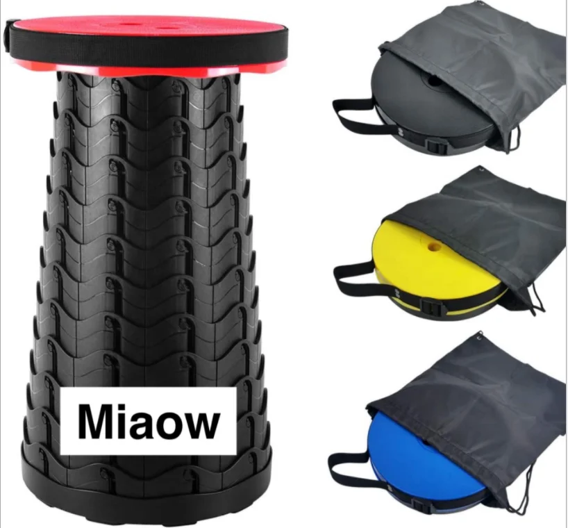 Выдвижной стул для путешествий на открытом воздухе поезда рыбалки портативный складной стул