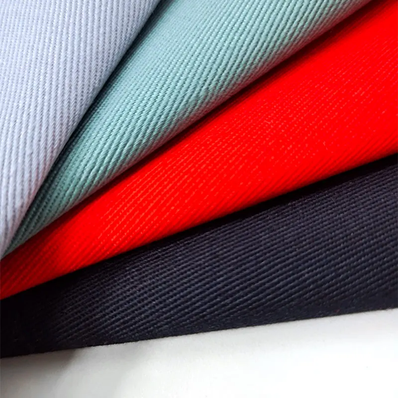 Polyester cotton twill fabric for work wear uniform TC twill 3/1 240gsm functional fabric water repelant