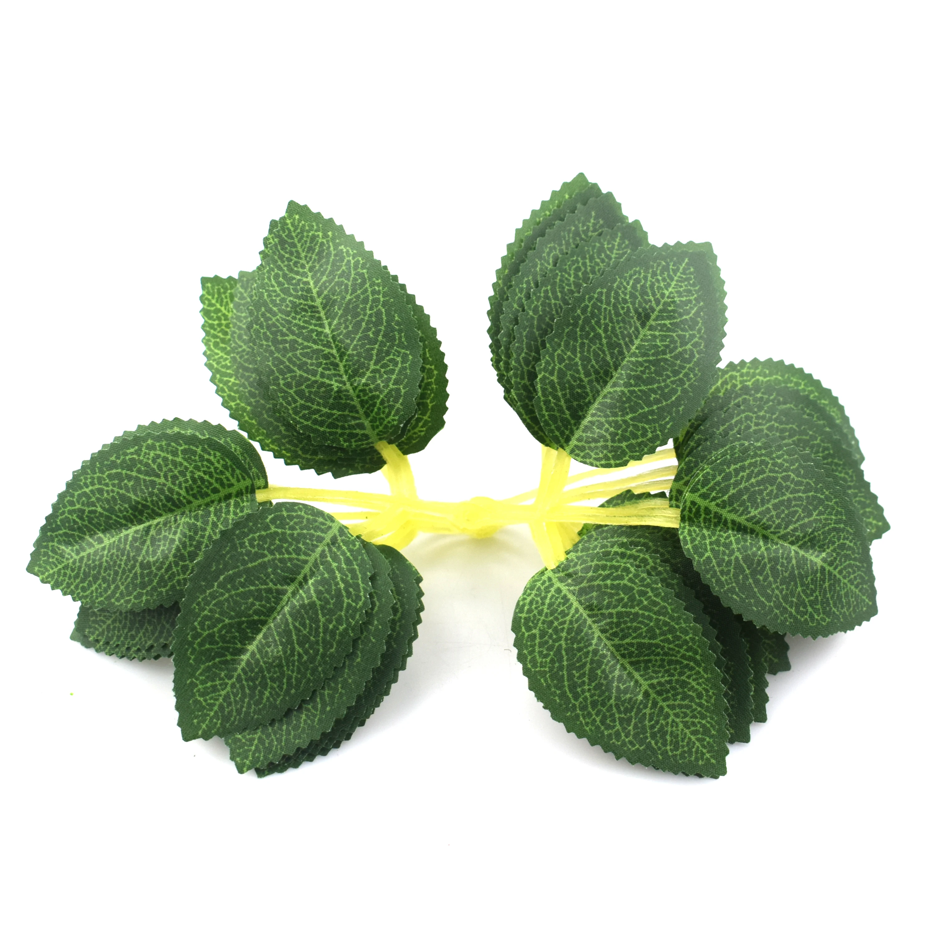 
100pcs Green Fake Rose Leaves Artificial Greenery Leaves for DIY Crafts Leaf Decor Rose Vine Garlands Wreath 