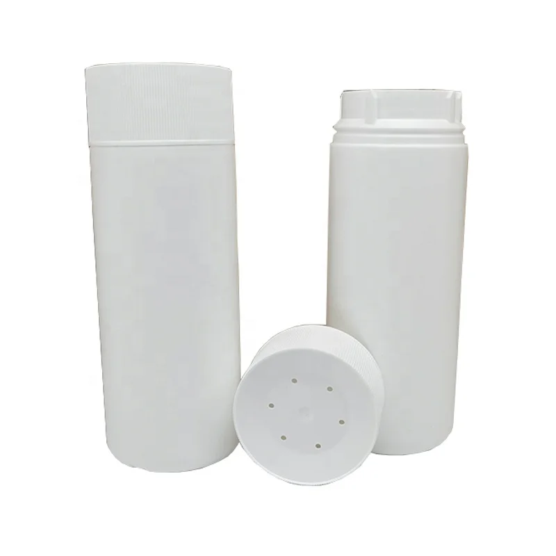 200ml HDPE Plastic Powder Bottle Left-right Switch Lock Pet Baby Talcum Powder Dry Powder Prickly Heat Packaging