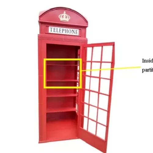 Antique Telephone Booth,customized London Public Outdoor Decoration Red Color Telephone Booth