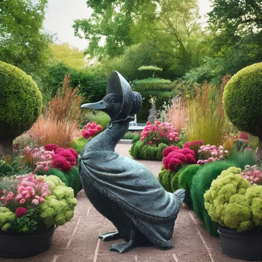 Modern Garden Decor Antique Metal  bronze duck sculpture sale