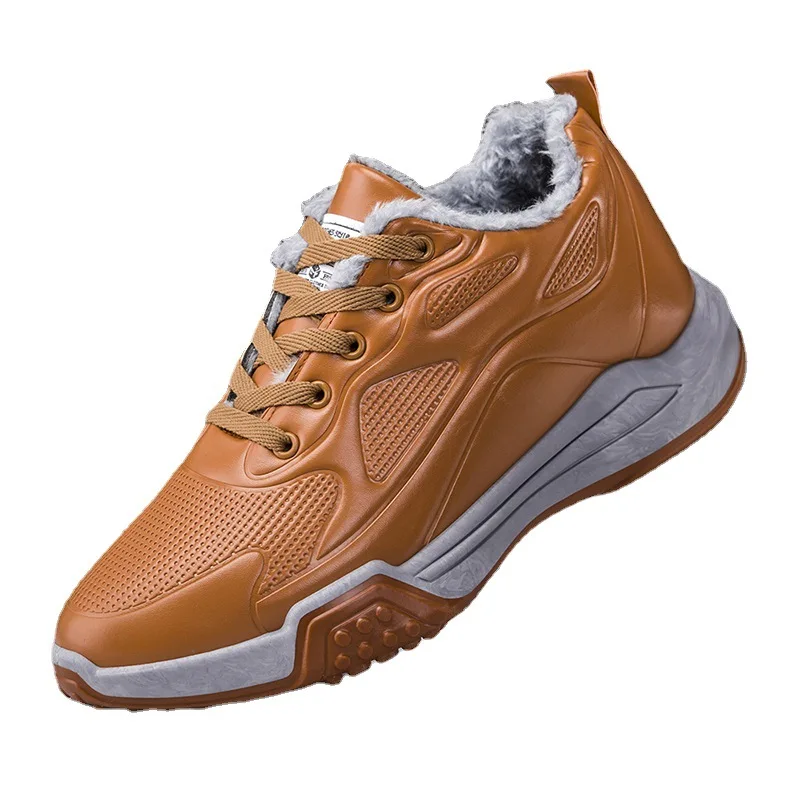 Wholesale different Size Modern Black White PU Style trendy safety Running Sport Men Walking Shoes