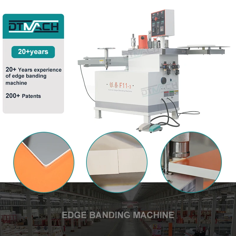 DTMACH F11 manual edgebander for furniture boards kdt edge bander for sale manual pvc edge banding machine