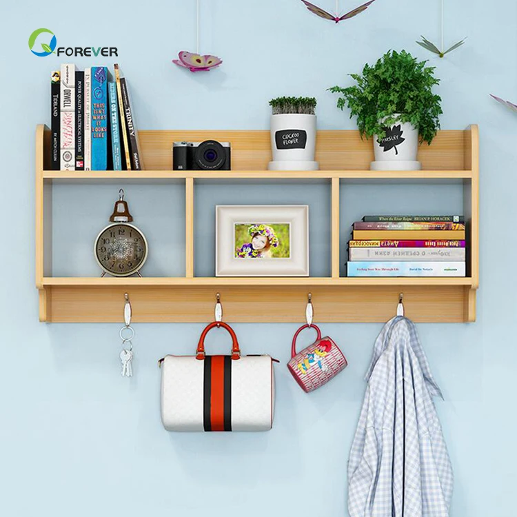 Creative Solid Wood Lattice Storage Living Room Multifunctional Wall Rack