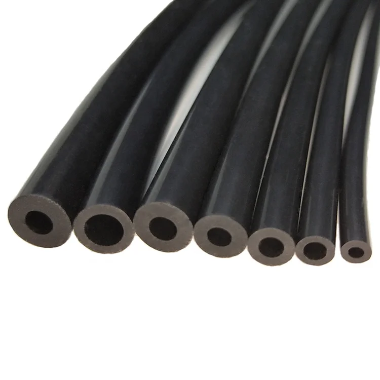 3mm*6mm black platinum sulfide insulation soft flexible silicone tube black silicone rubber hose pipe for medical equipment