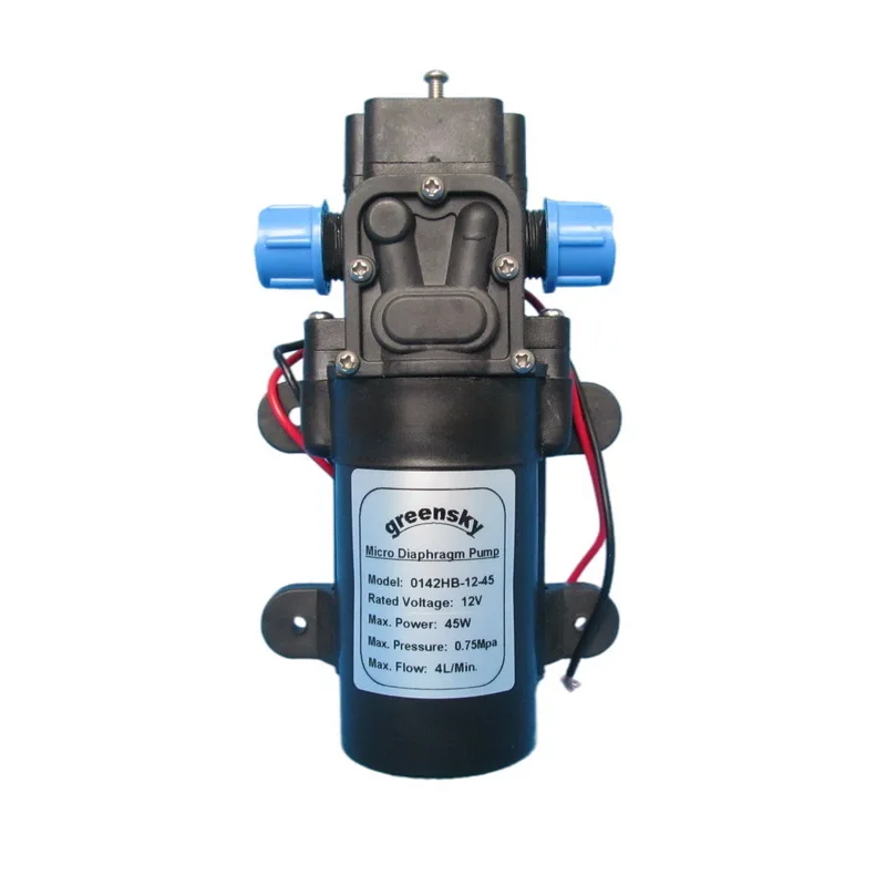 Grimmsky Factory Directly Sale Return Valve Type 4L/Min 12V DC 45W High Pressure Water Pump For Car Wash