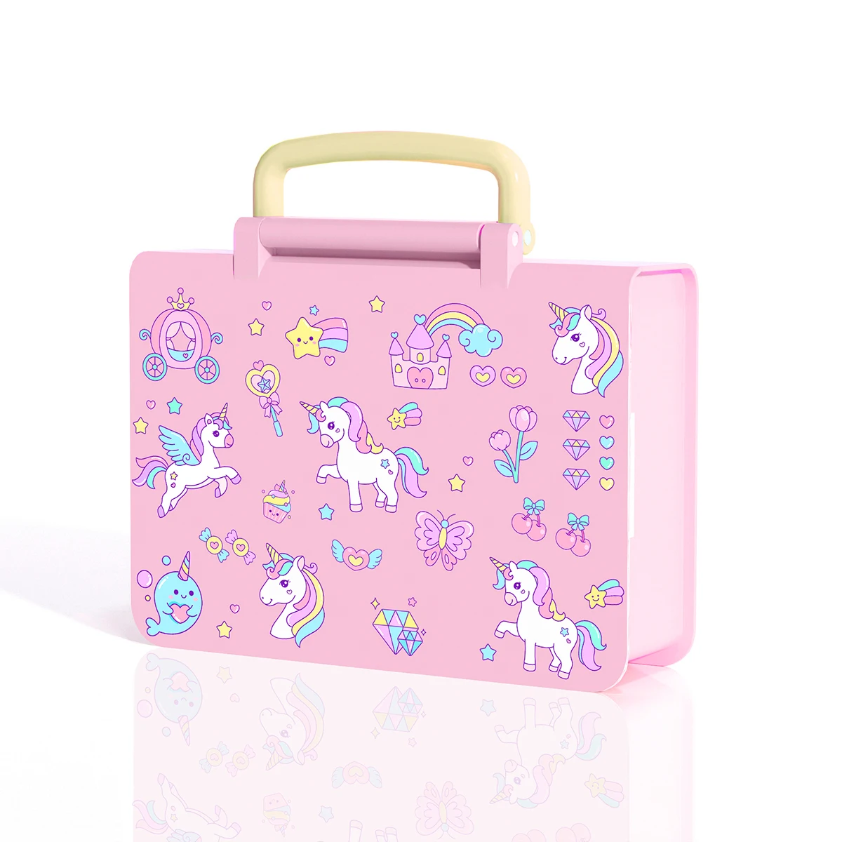 New Arrival Princess Style Design Easy Carry Baby Lunch Box Portable Bento Box Reusable Food Container