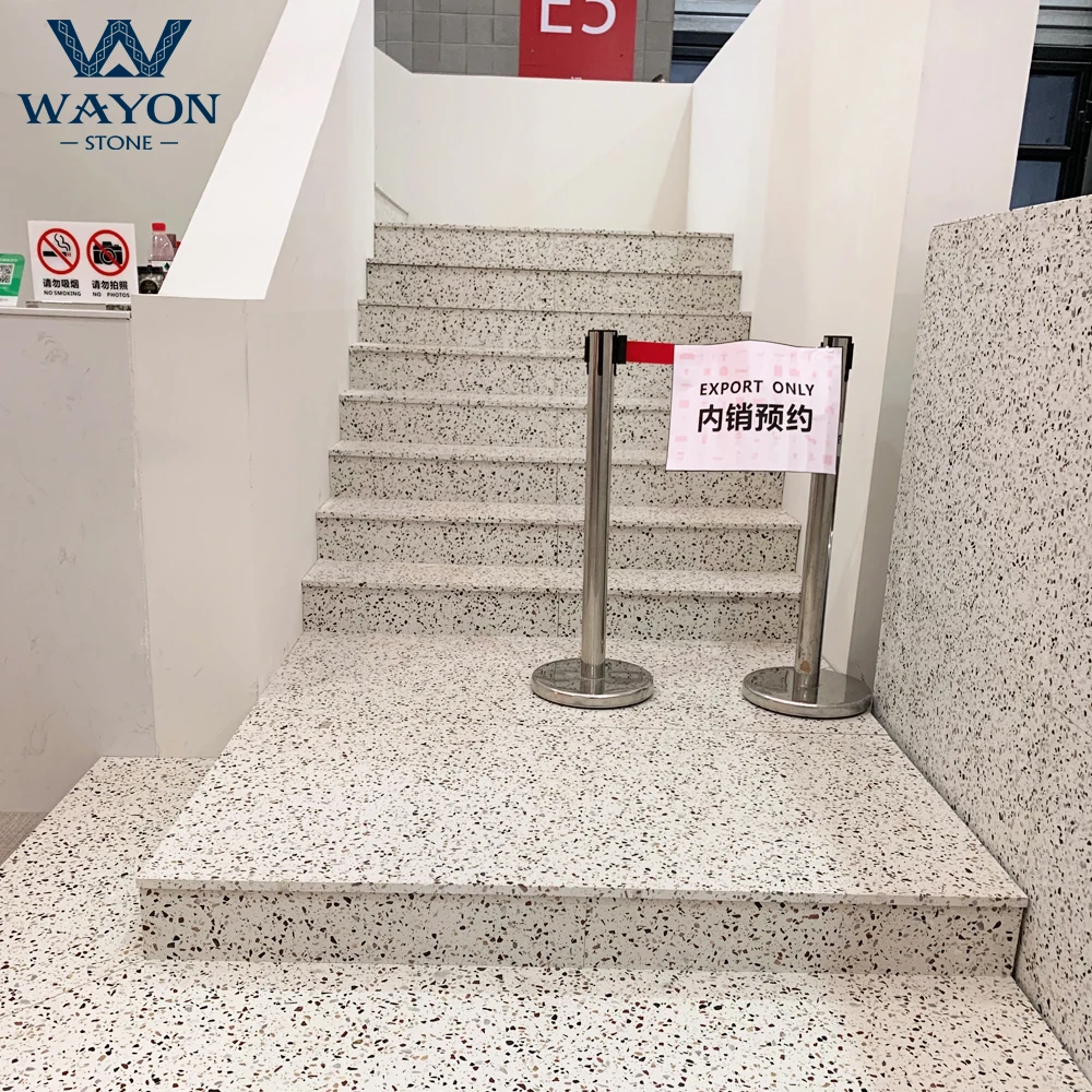 Artificial kitchen worktop/solid surface countertop/artificial quartz worktop stone stair