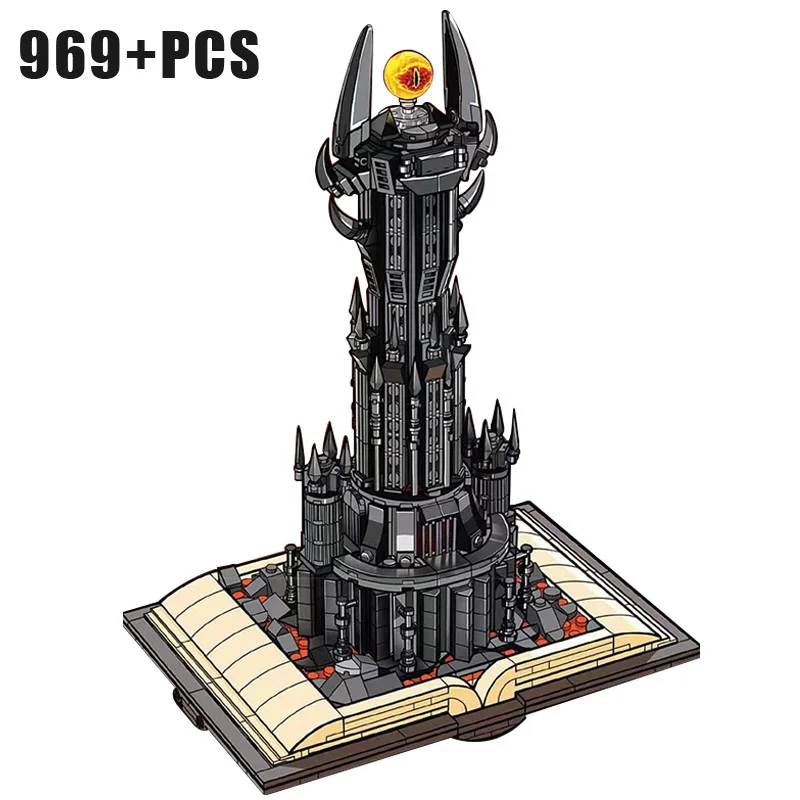 Meiji 13018 серия фильмов Книжная башня модель MOC креативная сборка кубиков игрушки наборы строительных блоков