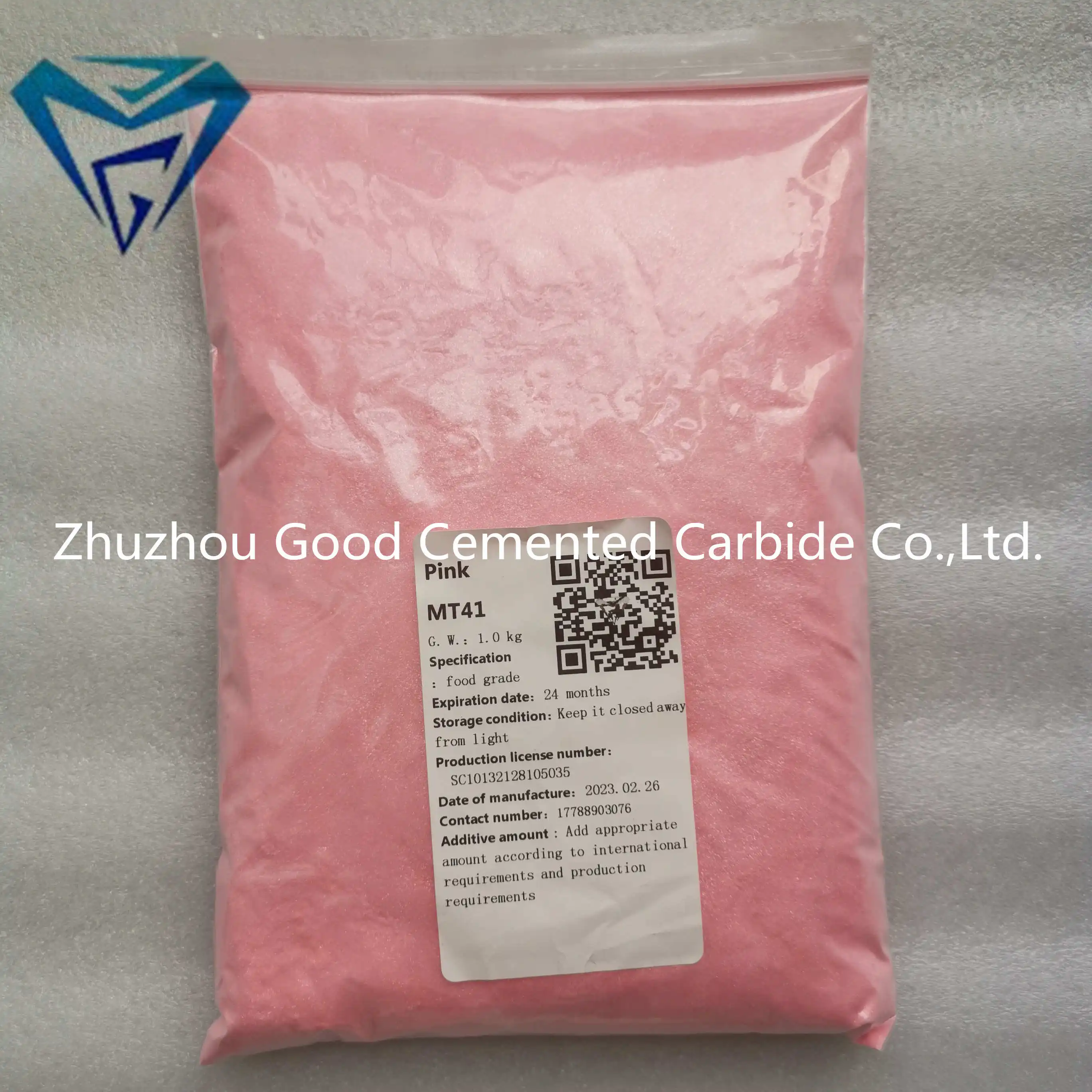 shining hot pink powder