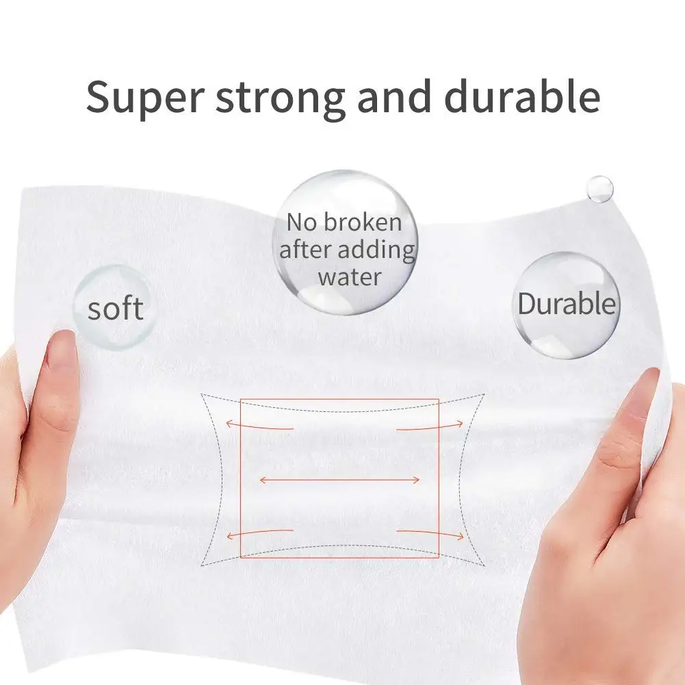 Wet And Dry Disposable Cotton Facial Tissue Pure Cotton Face Towel Tissu Paper